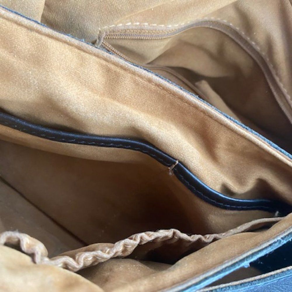 Patricia Nash Black London Smooth Leather Messenger Crossbody Bag - Picture 14 of 16